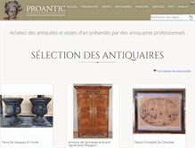 Tablet Screenshot of proantic.com